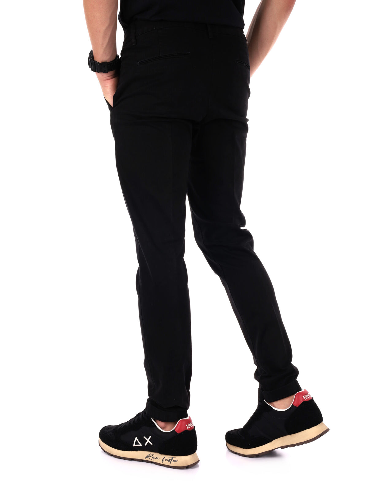 Fb pantalone da uomo nero