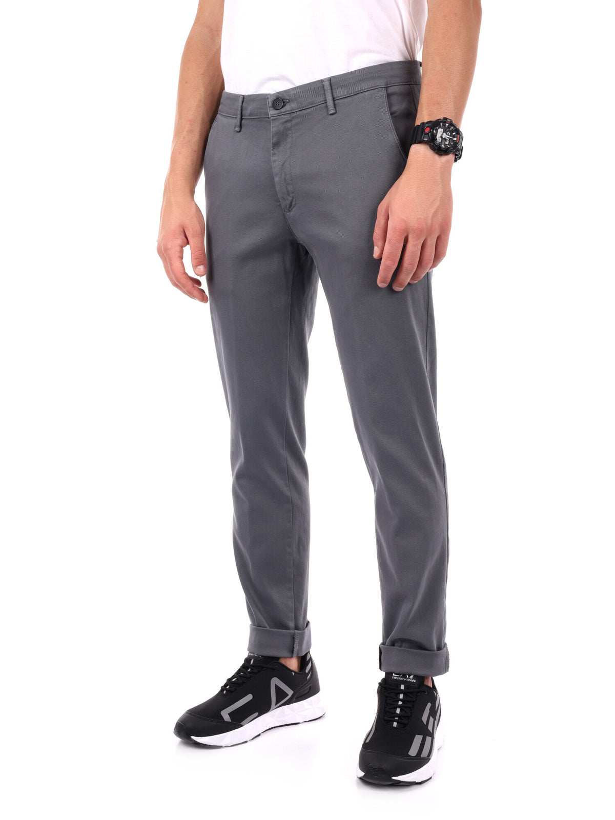 Fb pantalone da uomo grigio