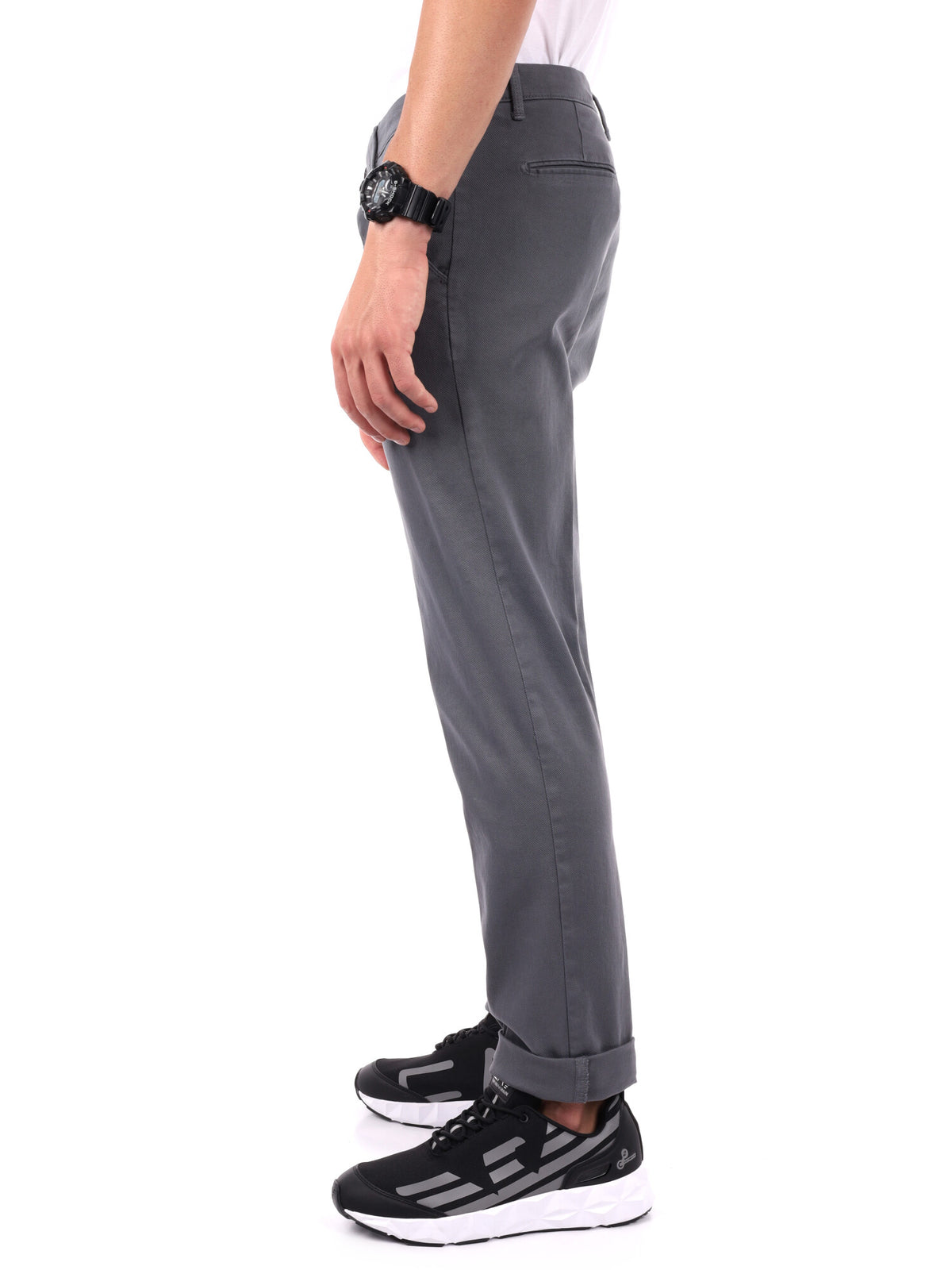 Fb pantalone da uomo grigio
