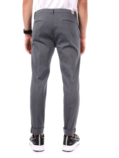 Fb pantalone da uomo grigio