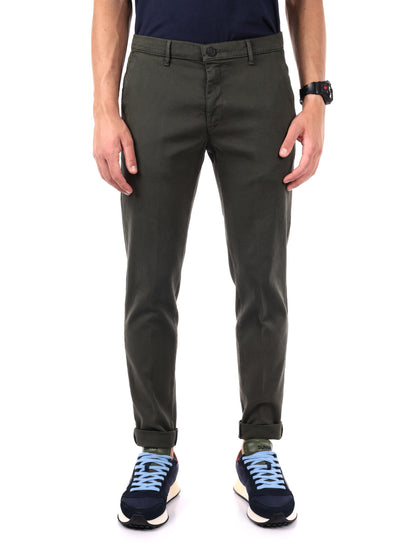 PANTALONE BIRILLO FB DA UOMO VERDE MILITARE