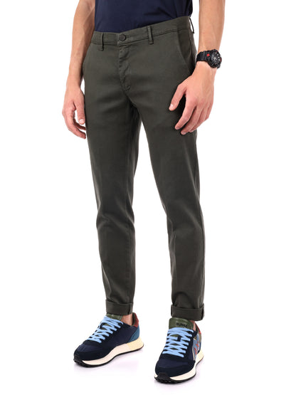 PANTALONE BIRILLO FB DA UOMO VERDE MILITARE