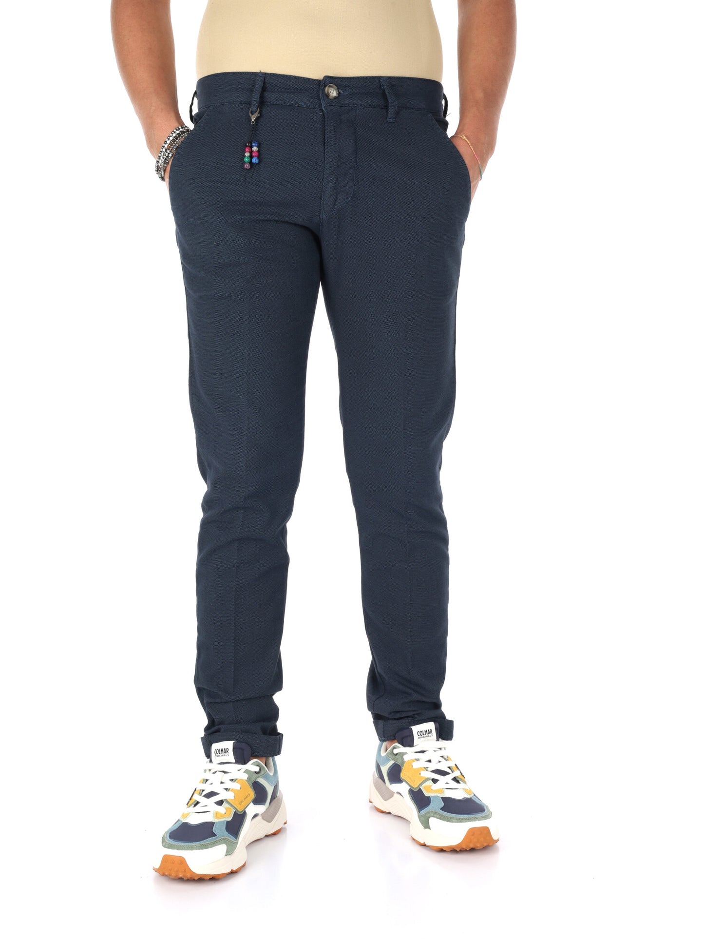 Pantaloni Birmania Indac blu da uomo per uso civile