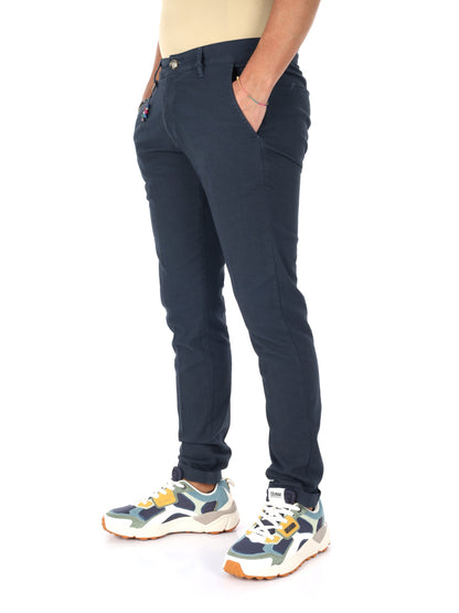 Pantaloni Birmania Indac blu da uomo per uso civile