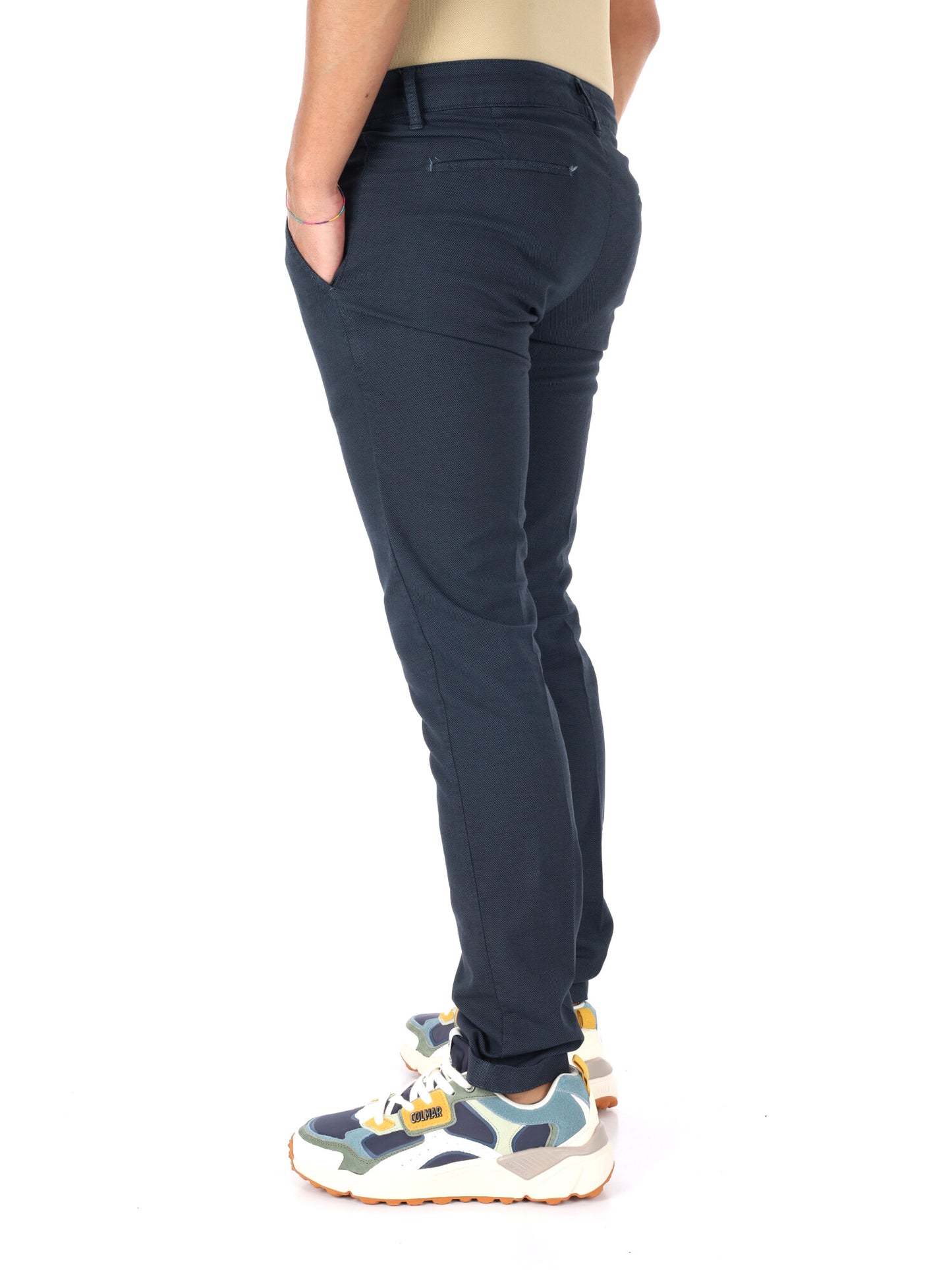 Pantaloni Birmania Indac blu da uomo per uso civile
