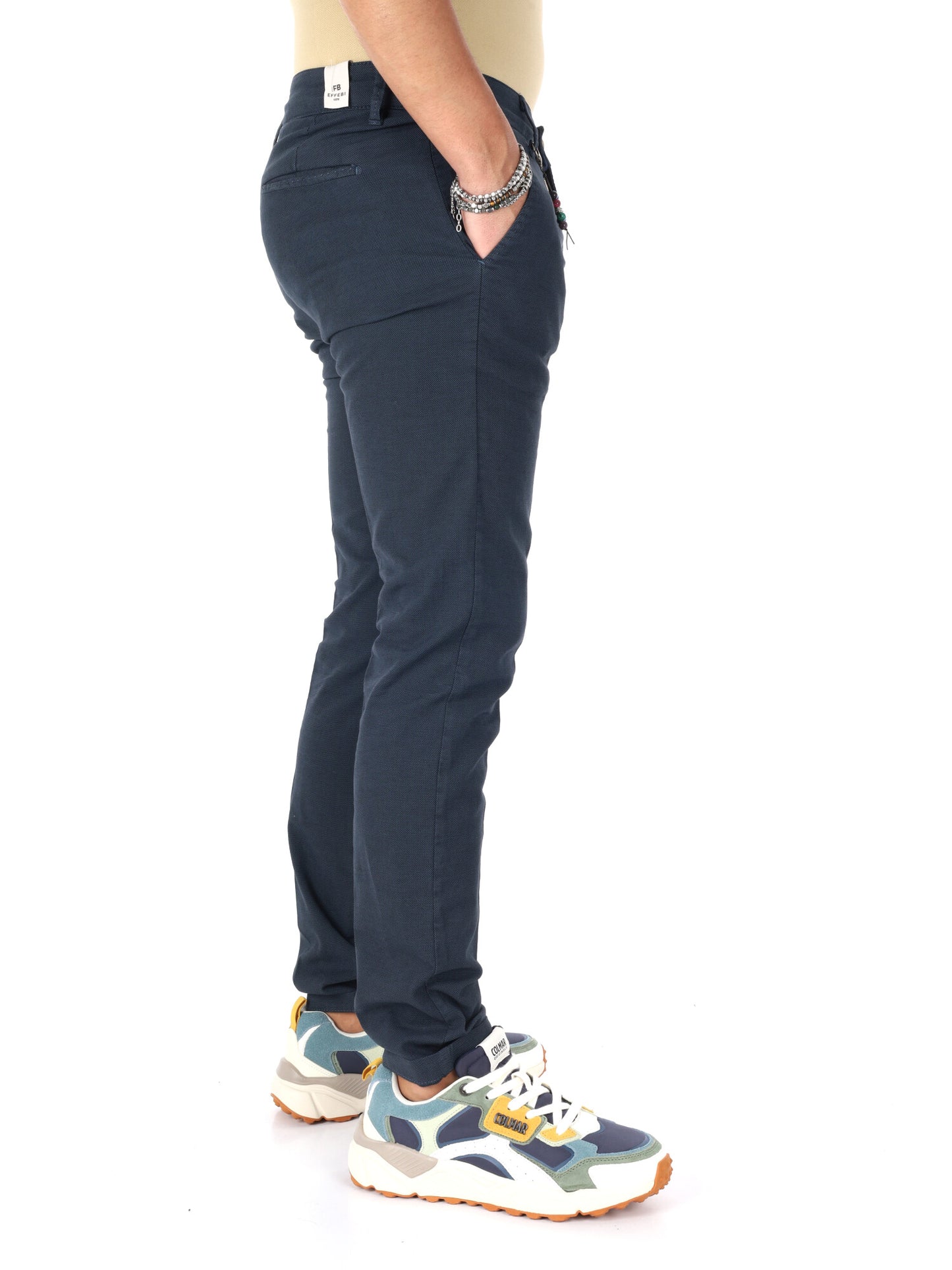 Pantaloni Birmania Indac blu da uomo per uso civile
