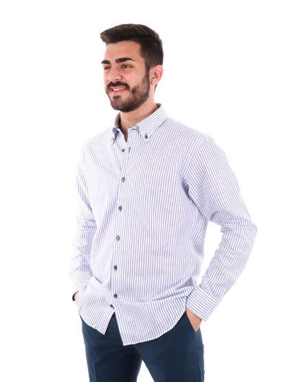 F.B. CAMICIA MISLINO - BIANCO AZZURRO