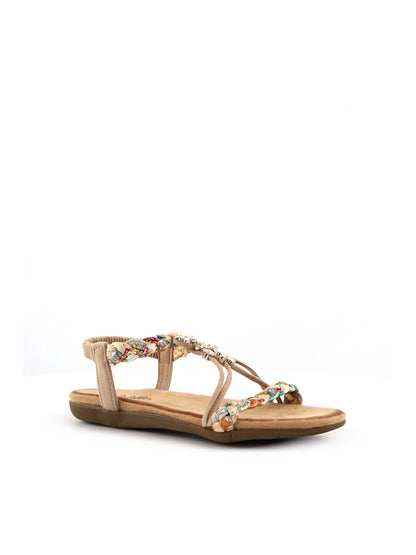 Sandali Les Filles du Sud beige per donna, eleganza estiva