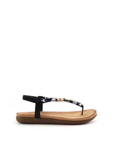 Sandali Les Filles du Sud neri da Donna, eleganza mediterranea