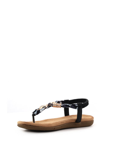 Sandali Les Filles du Sud neri da Donna, eleganza mediterranea