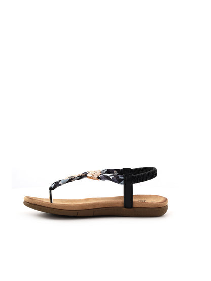 Sandali Les Filles du Sud neri da Donna, eleganza mediterranea