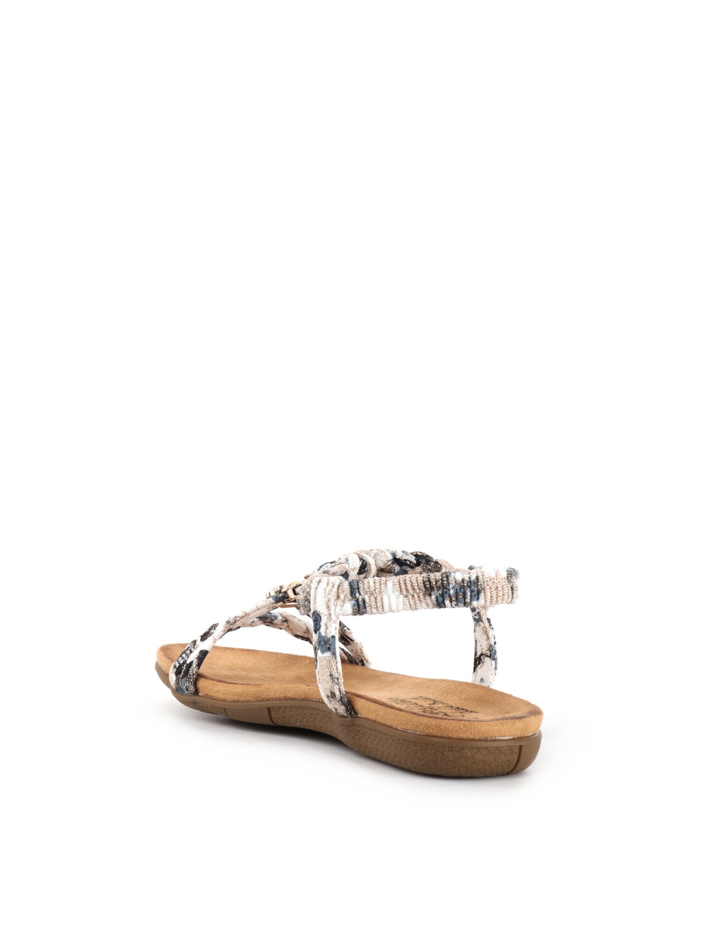 Sandali bianchi da donna Les Filles du Sud con dettagli luminosi e comodi