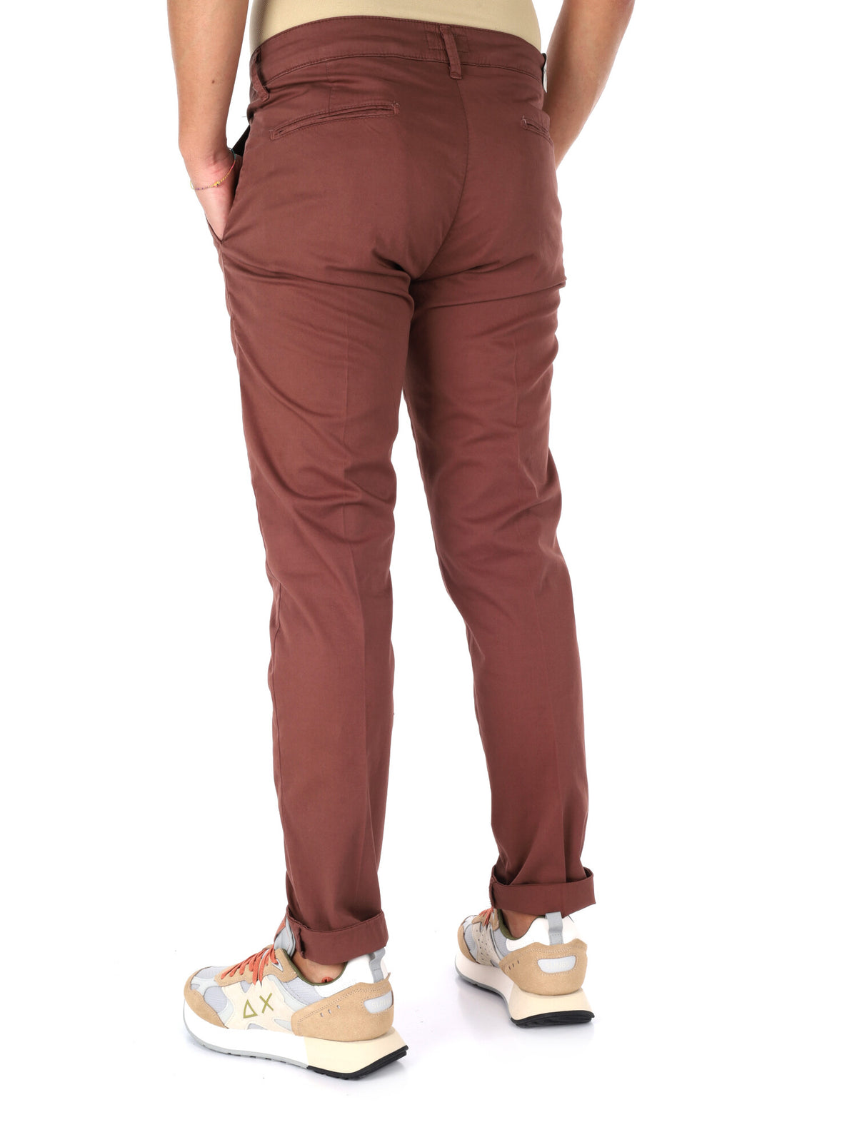 F.b. pantalone da uomo tabacco