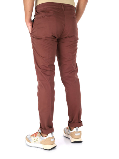 F.b. pantalone da uomo tabacco