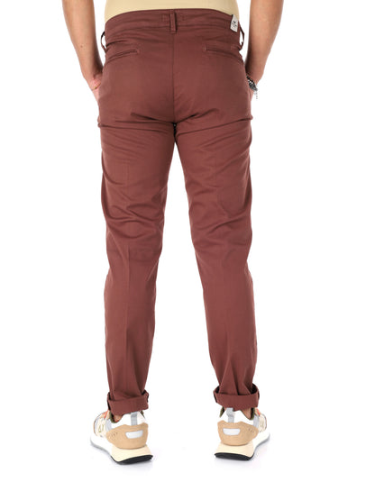 F.b. pantalone da uomo tabacco