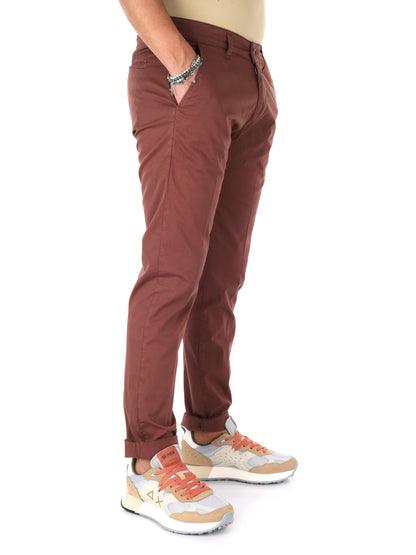 F.b. pantalone da uomo tabacco