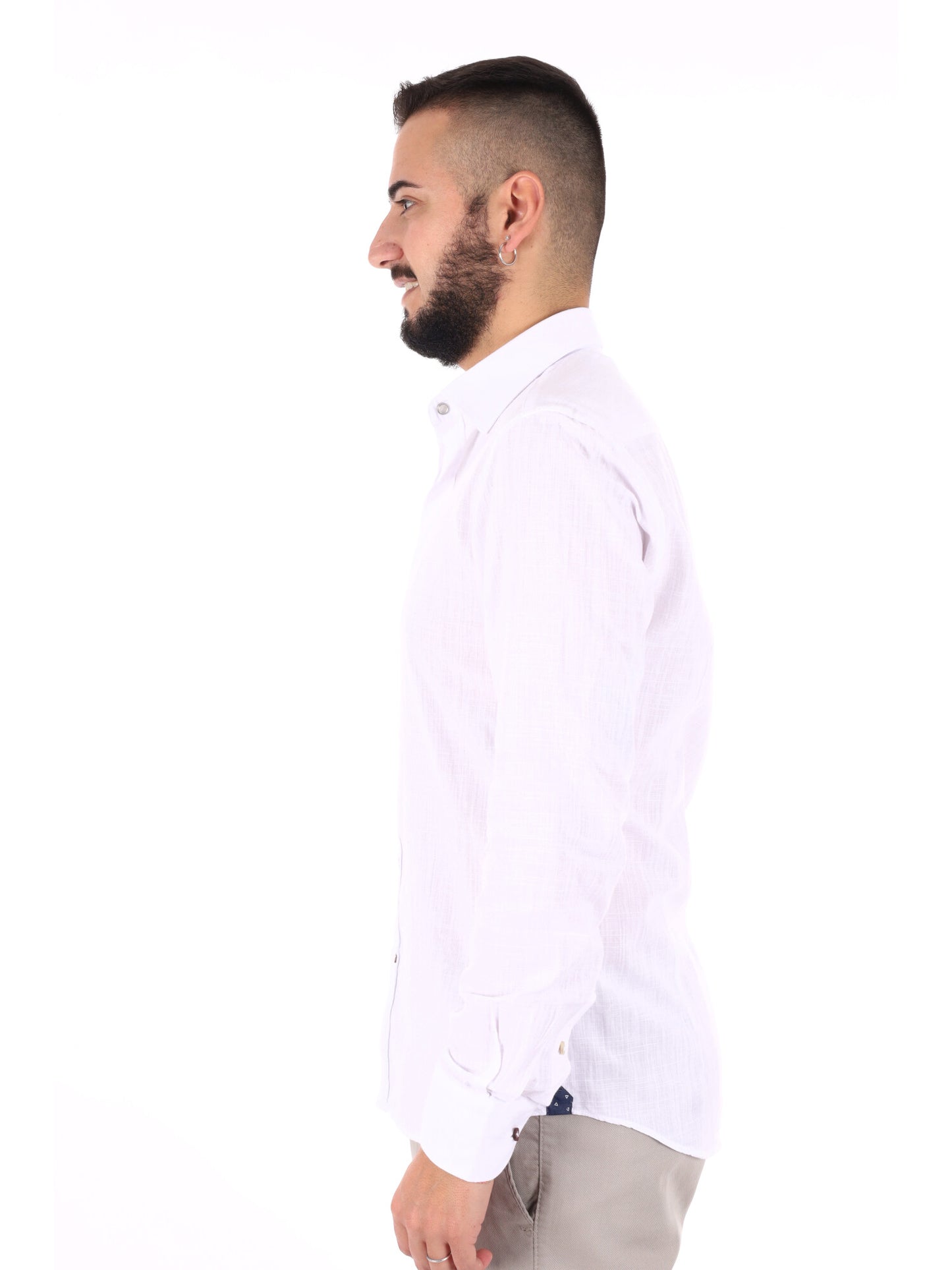 FB Camicia Bonita 369 bianca da uomo elegante e versatile
