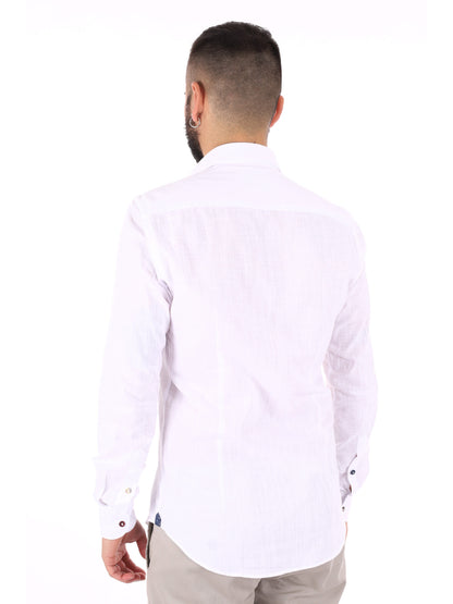 FB Camicia Bonita 369 bianca da uomo elegante e versatile