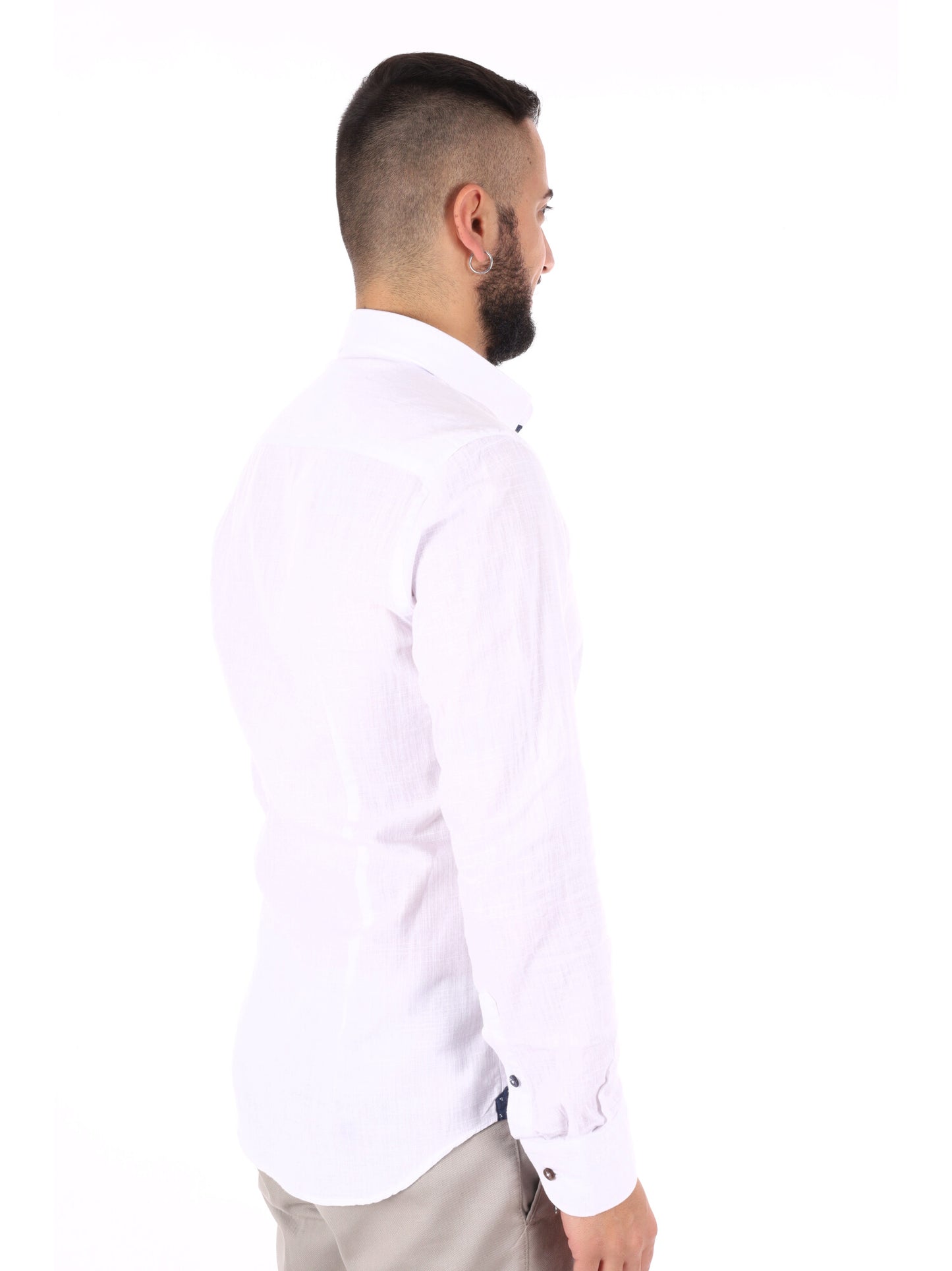 FB Camicia Bonita 369 bianca da uomo elegante e versatile