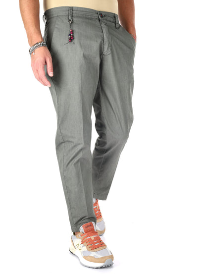 F.b. pantalone parac da uomo verde militare