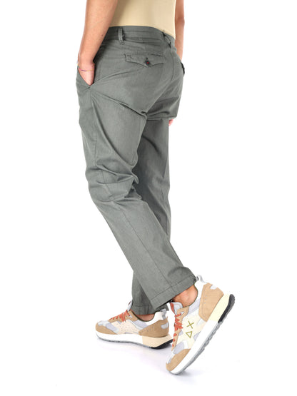 F.b. pantalone parac da uomo verde militare
