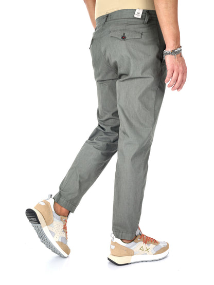 F.b. pantalone parac da uomo verde militare