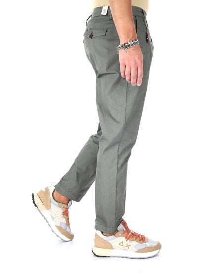 F.b. pantalone parac da uomo verde militare