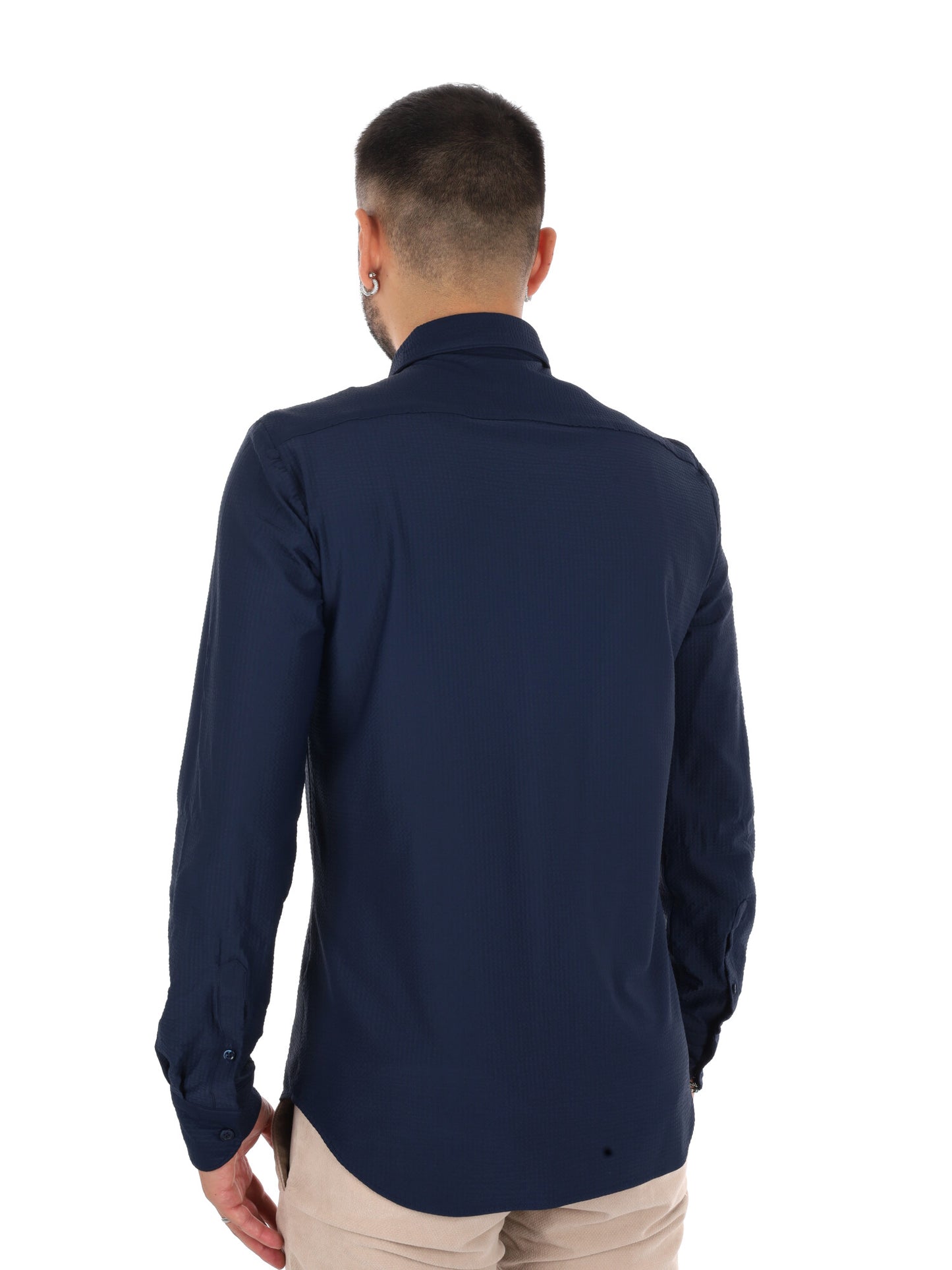 Fb Breeze B016, camicia da uomo blu