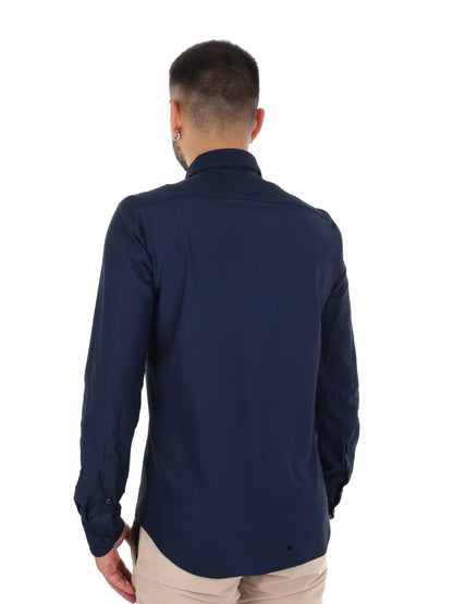 Fb Breeze B016, camicia da uomo blu