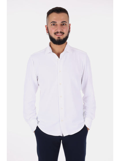 Camicia Breeze bianca da uomo per un look elegante e fresco