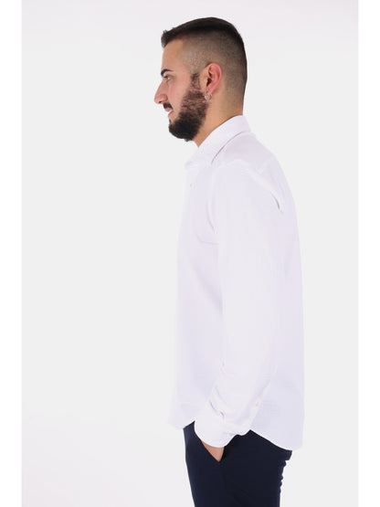 Camicia Breeze bianca da uomo per un look elegante e fresco