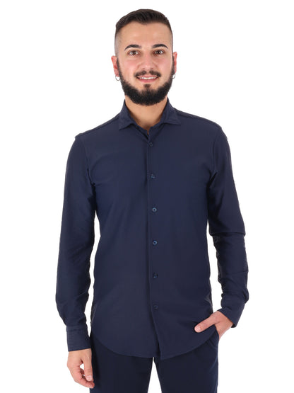 Camicia Breeze Blu da uomo in elegante blu per cerimonie