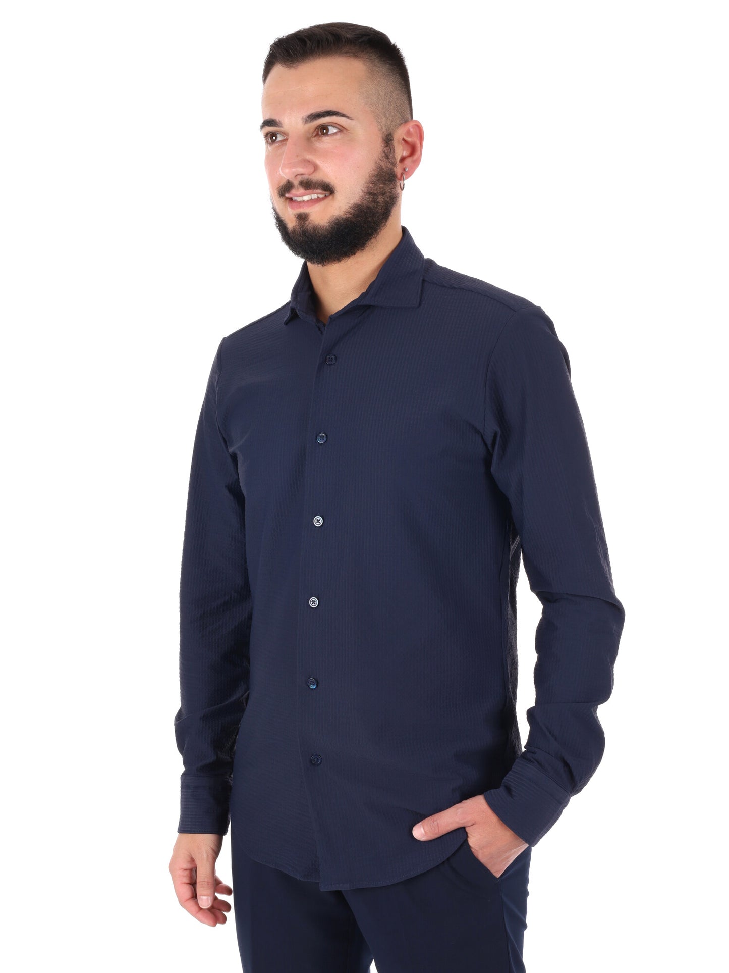 Camicia Breeze Blu da uomo in elegante blu per cerimonie
