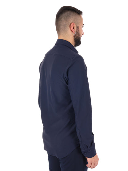 Camicia Breeze Blu da uomo in elegante blu per cerimonie