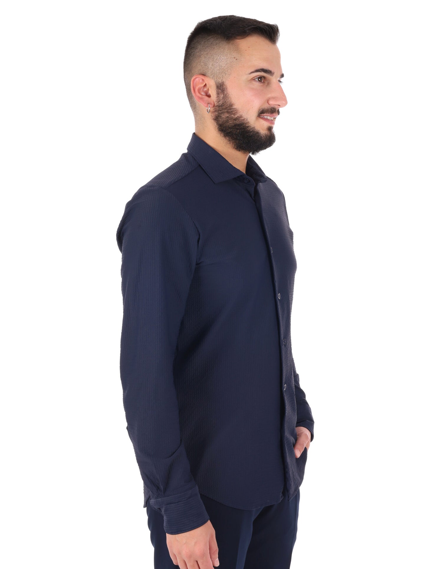 Camicia Breeze Blu da uomo in elegante blu per cerimonie