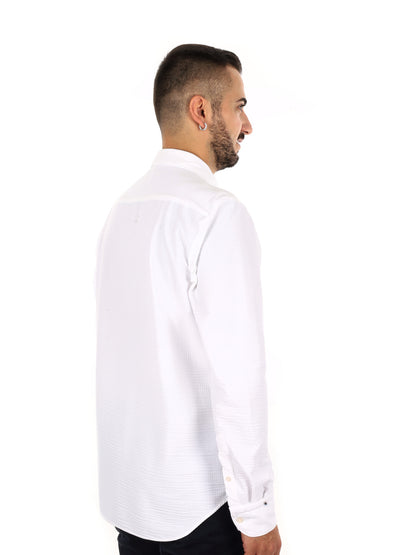 Fb Breeze W001, camicia da uomo bianca