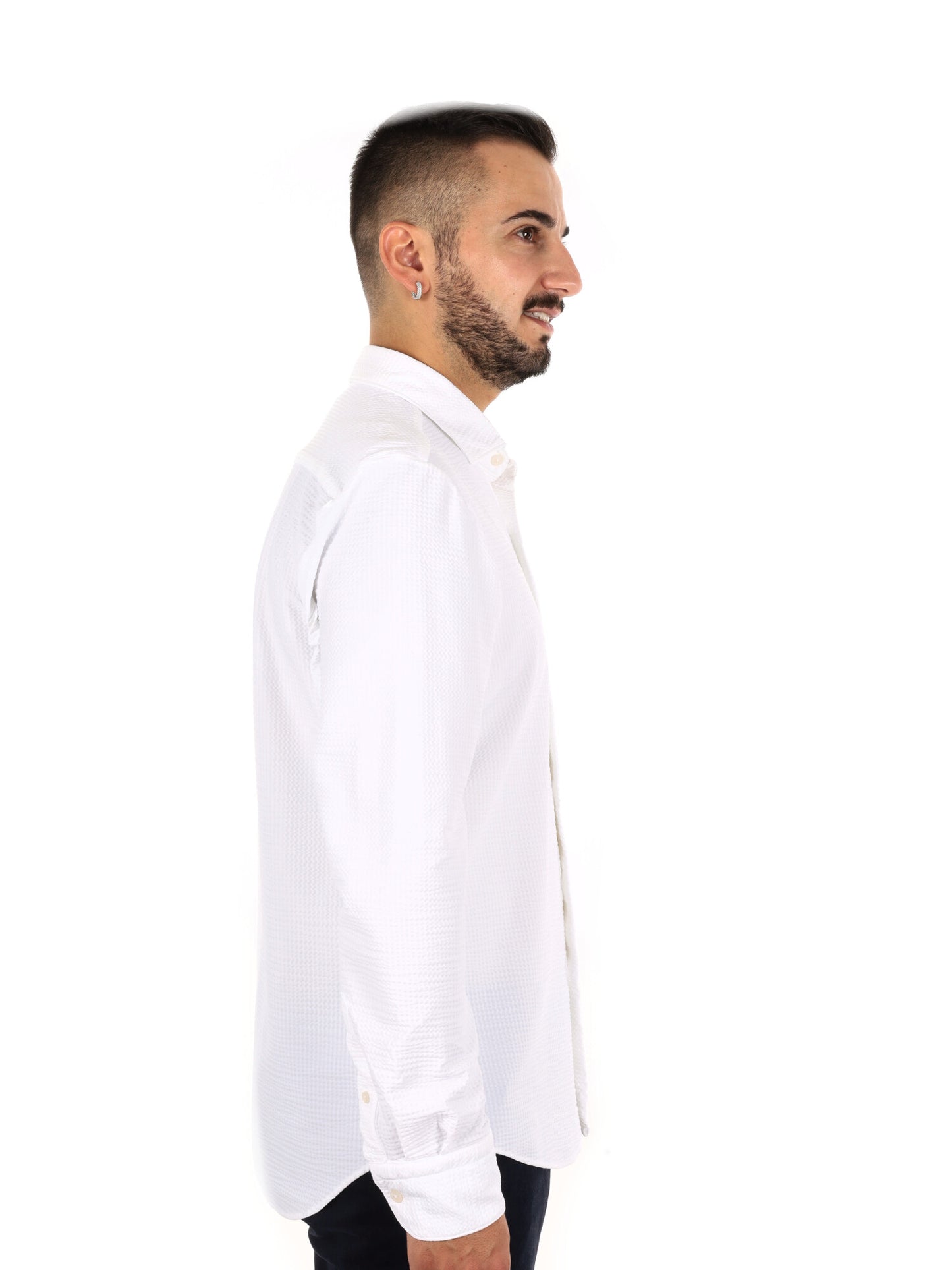 Fb Breeze W001, camicia da uomo bianca