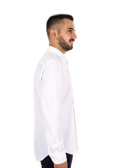 Fb Breeze W001, camicia da uomo bianca