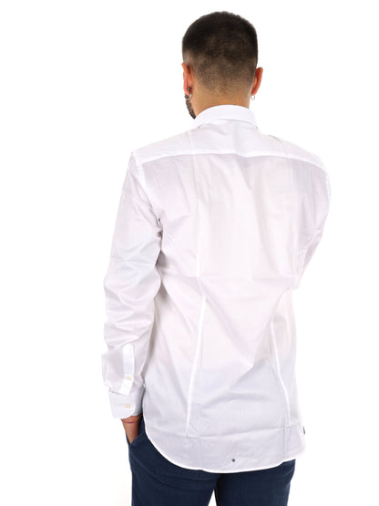 Fb Brillantine 11, camicia da uomo bianca