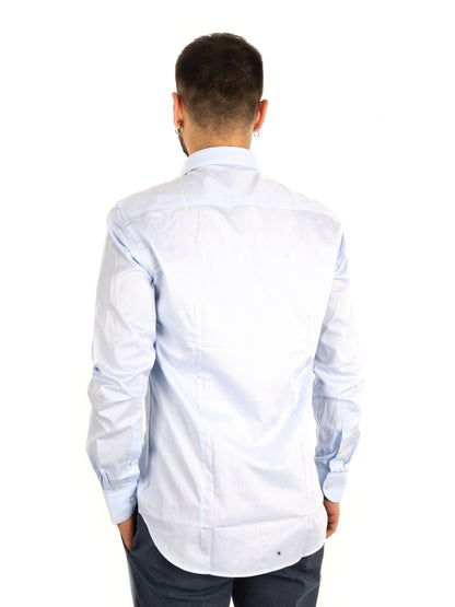 Fb Brillantine 12, camicia da uomo azzurra