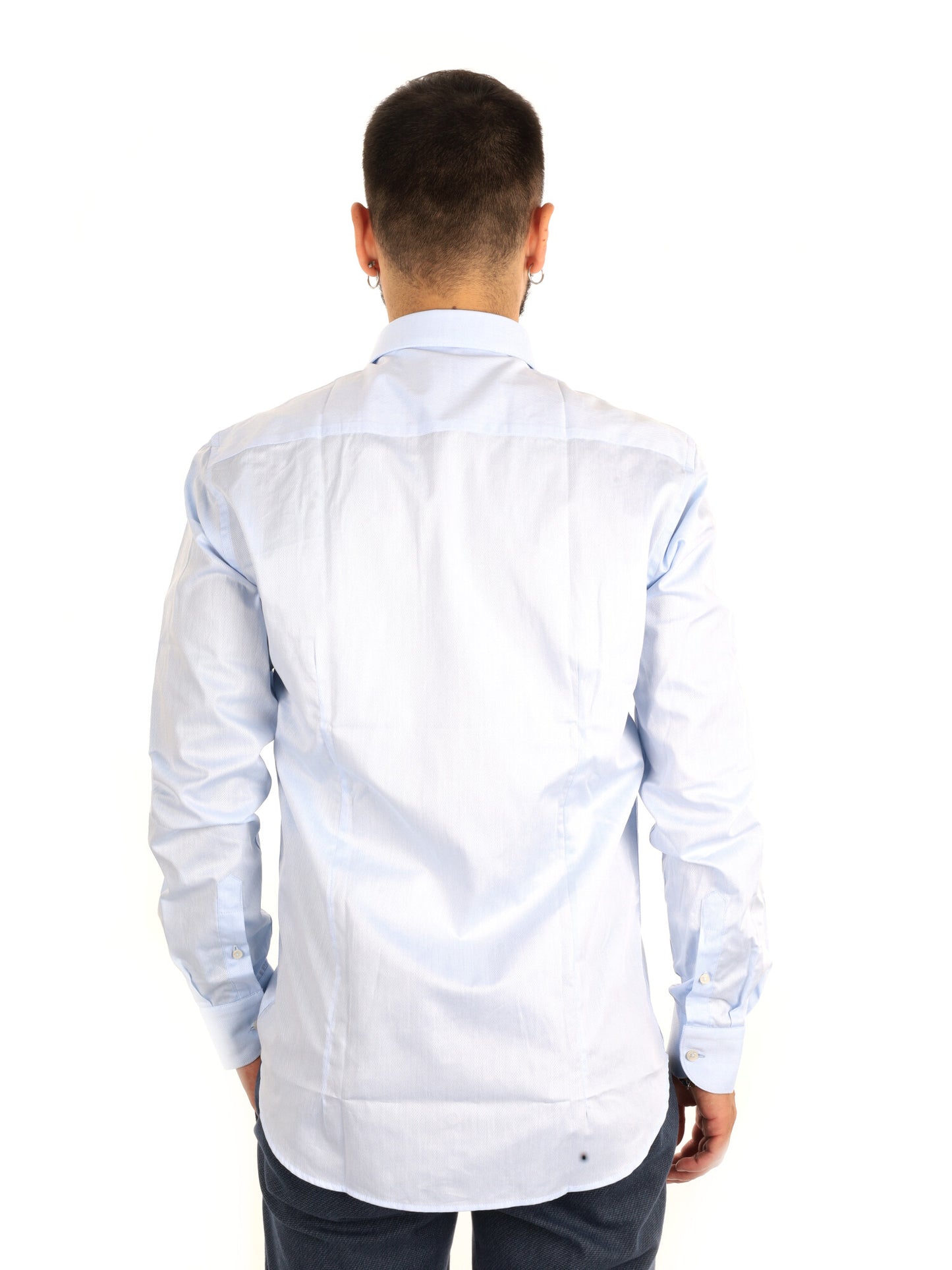 Fb Brillantine 12, camicia da uomo azzurra