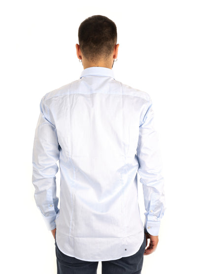 Fb Brillantine 12, camicia da uomo azzurra