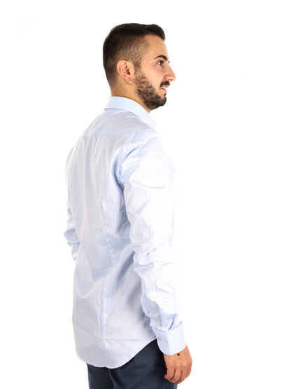 Fb Brillantine 12, camicia da uomo azzurra