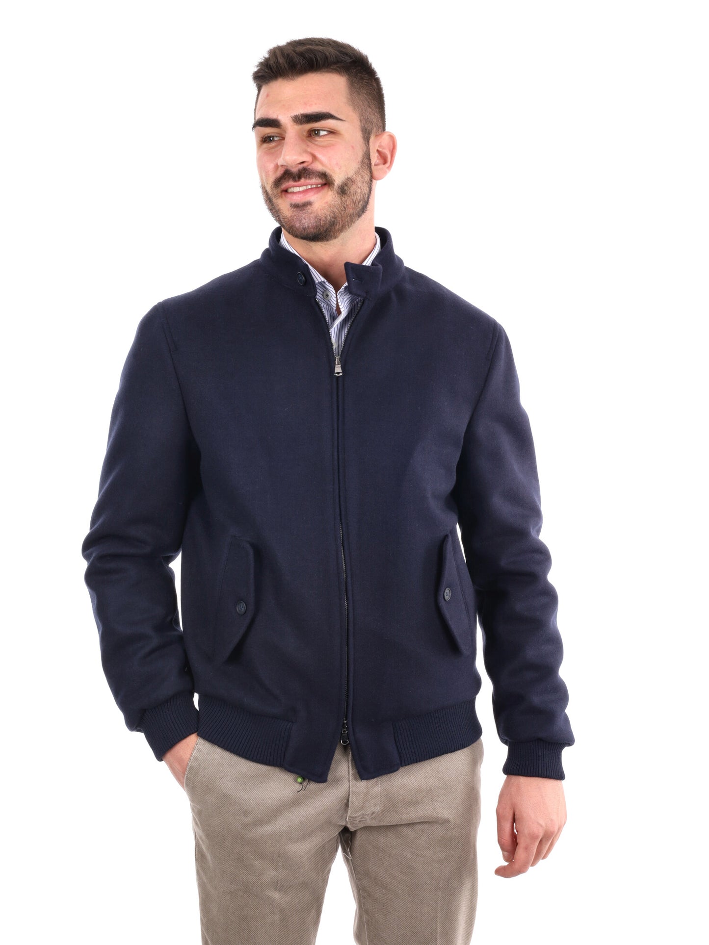 GIUBBINO IN PANNO FB DA UOMO BLU