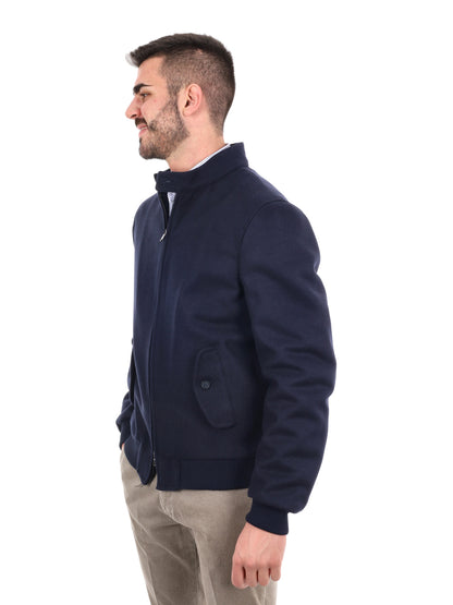 GIUBBINO IN PANNO FB DA UOMO BLU