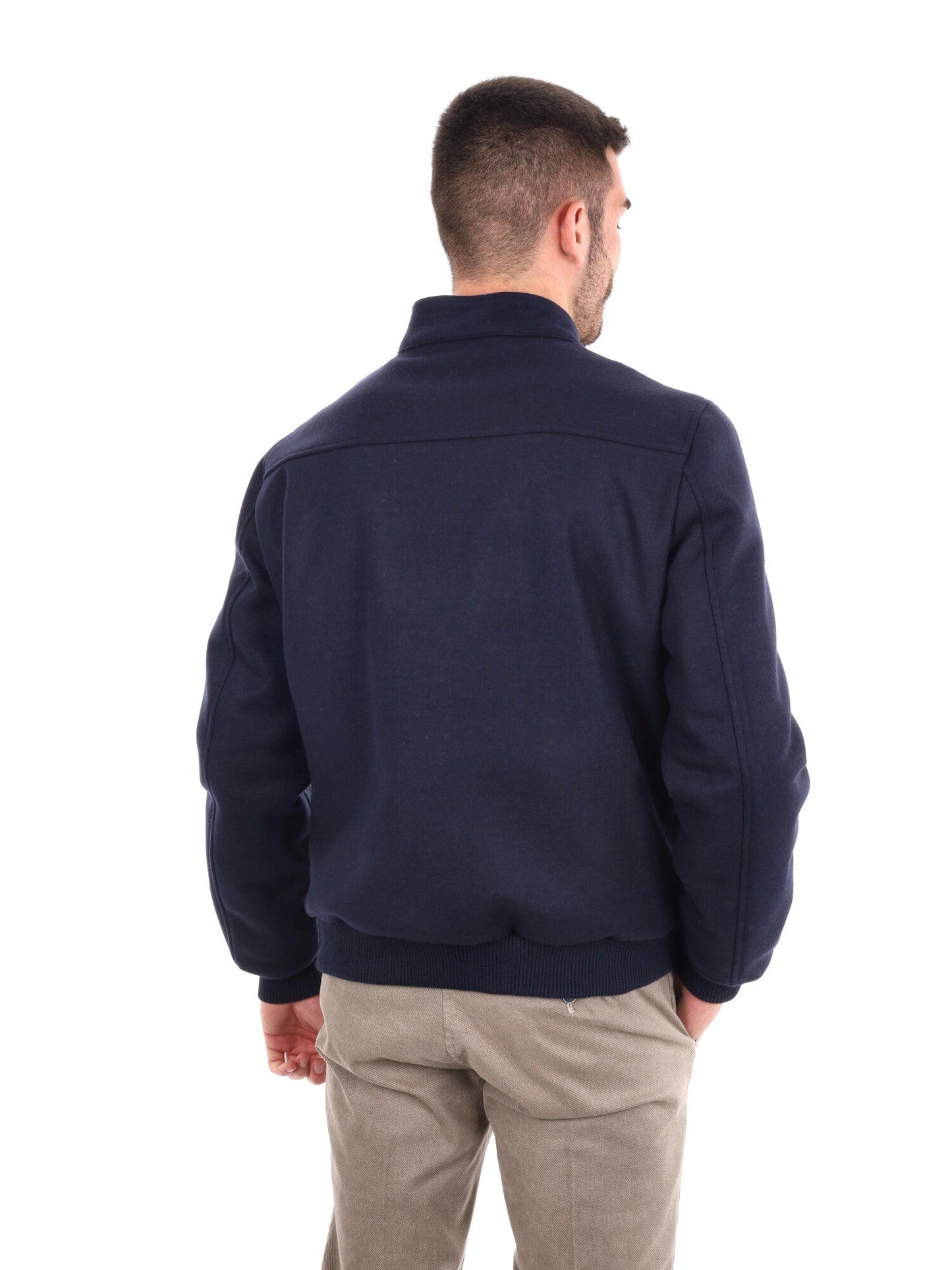 GIUBBINO IN PANNO FB DA UOMO BLU