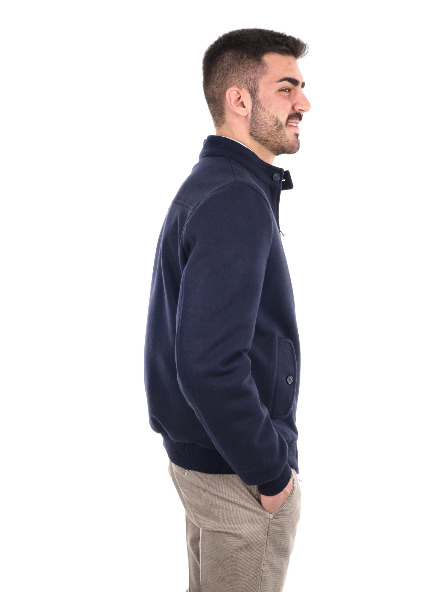 GIUBBINO IN PANNO FB DA UOMO BLU