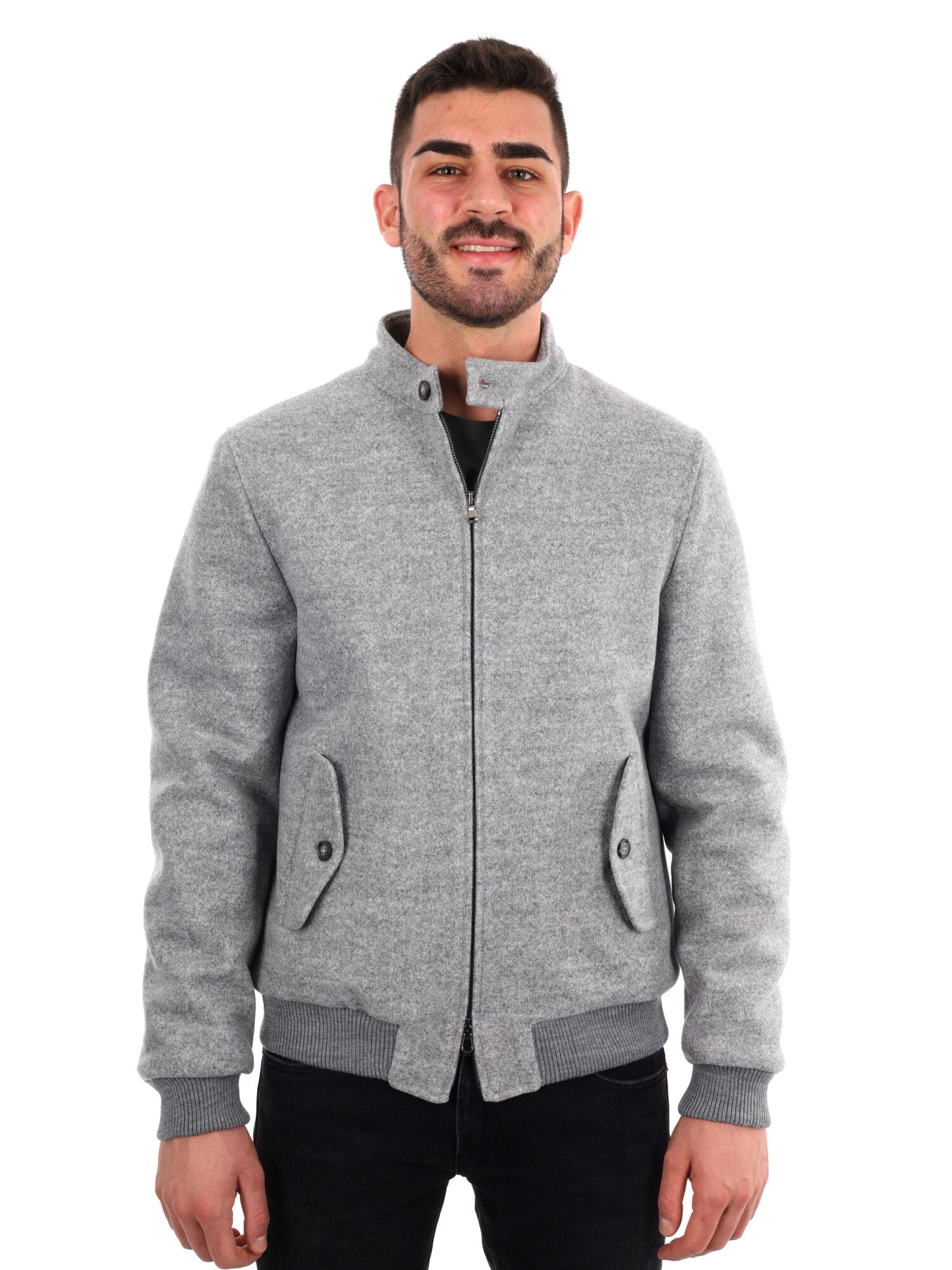 GIUBBINO IN PANNO FB DA UOMO GRIGIO