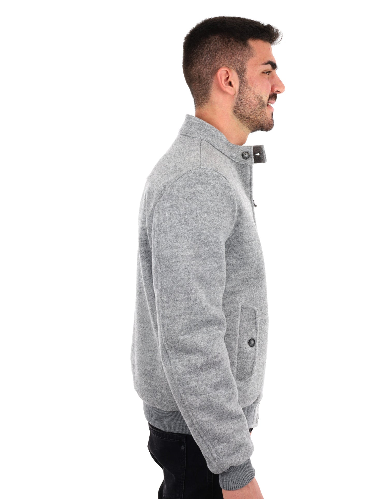 GIUBBINO IN PANNO FB DA UOMO GRIGIO