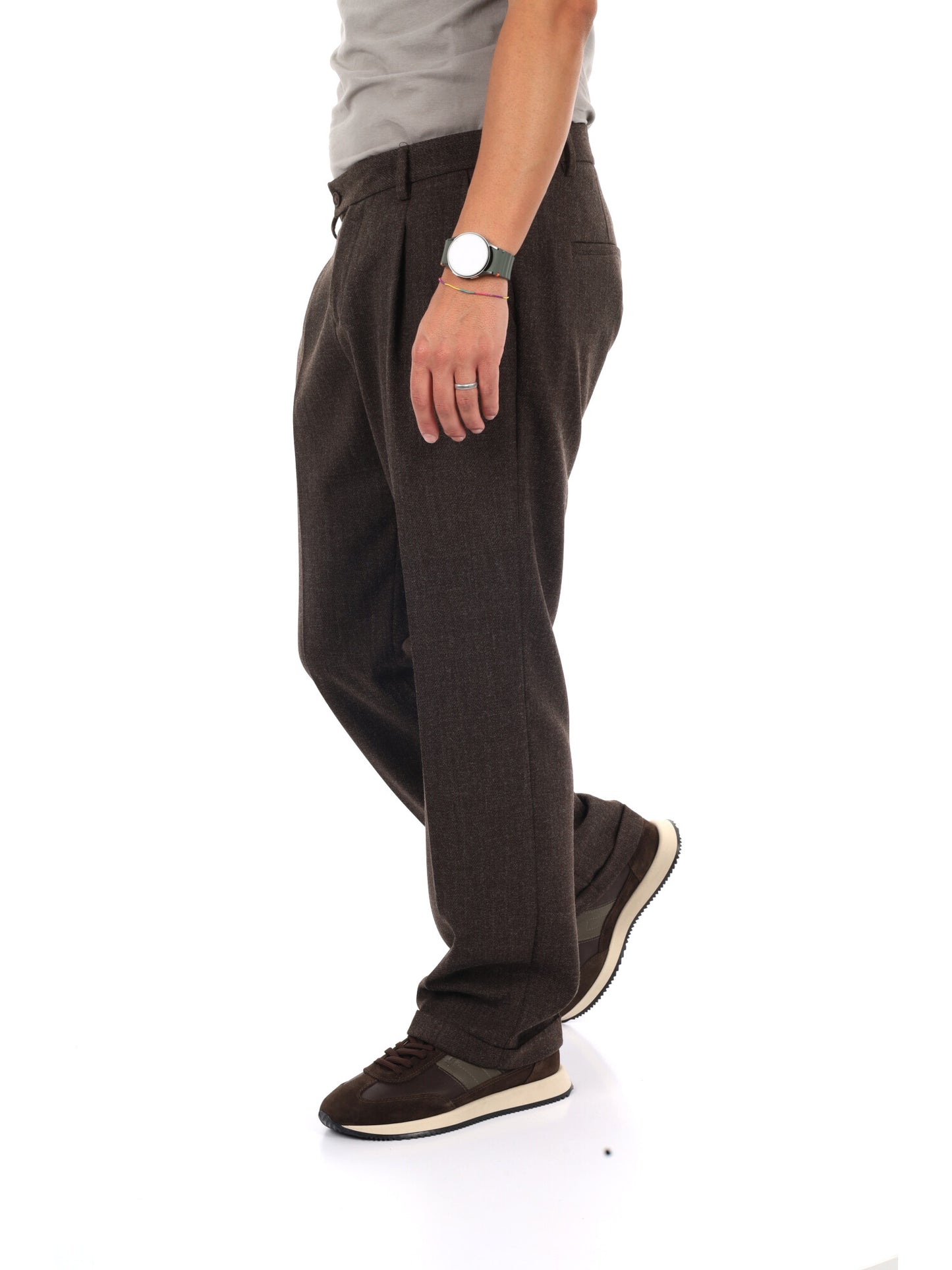 Fb Bubbone M024, pantalone da uomo marrone